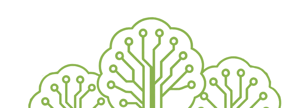 $TREE digital forest logo – clean white background with blockchain tree